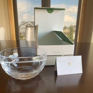 EUC KATE SPADE LENOX CRYSTAL MINI PEONY BOWL